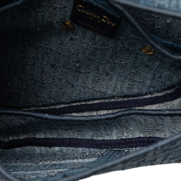 DIOR Oblique Denim Saddle Bag - Picture 5 of 8